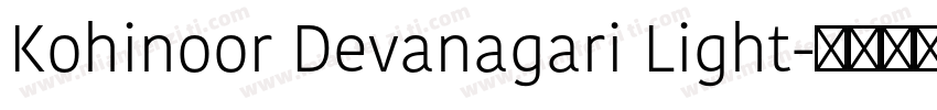 Kohinoor Devanagari Light字体转换